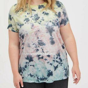 Torrid 3X Tie Dye Joy Division Unknown Pleasures T-Shirt (22-24) Plus